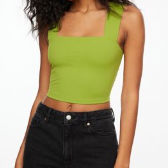 Dynamite Tops - DYNAMITE GREEN LOTA SCULPT TANK TOP patricks day